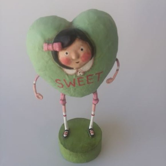 Lori Mitchell Green Conversation Heart - Sweet Joy - Picture 2 of 3